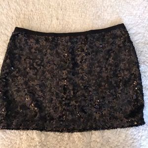 Black Sequence mini skirt - size 8